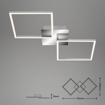 Briloner 3182-018 - Plafón LED regulable FRAME 2xLED/15,5W/230V