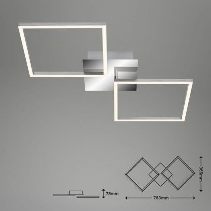 Briloner 3192-018 - Plafón LED FRAMES 2xLED/16W/230V