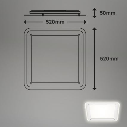 Briloner 3397-016 - Plafón LED FREE LED/22W/230V