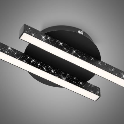 Briloner 3517-025 - Lámpara de techo LED REY 2xLED/6W/230V negro