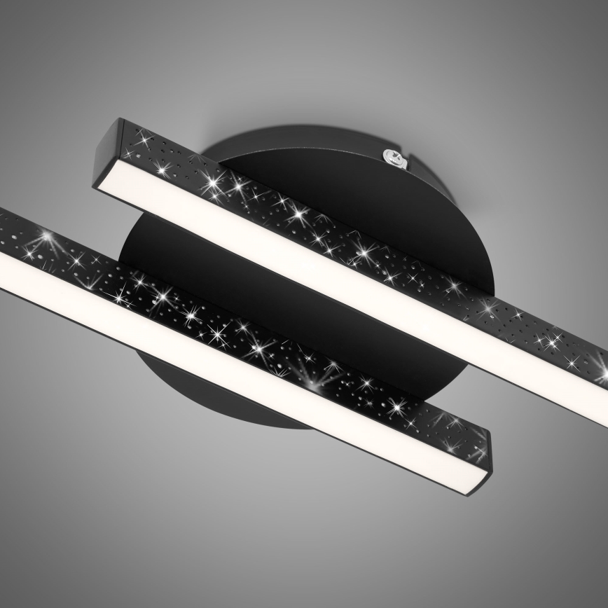 Briloner 3517-025 - Lámpara de techo LED REY 2xLED/6W/230V negro
