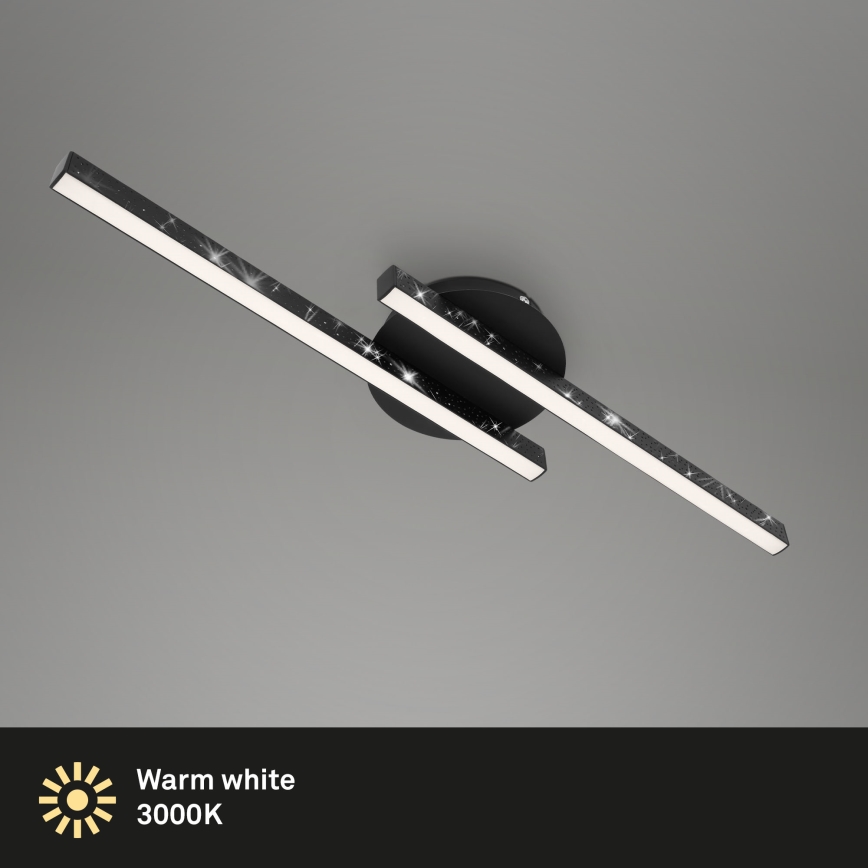Briloner 3517-025 - Lámpara de techo LED REY 2xLED/6W/230V negro