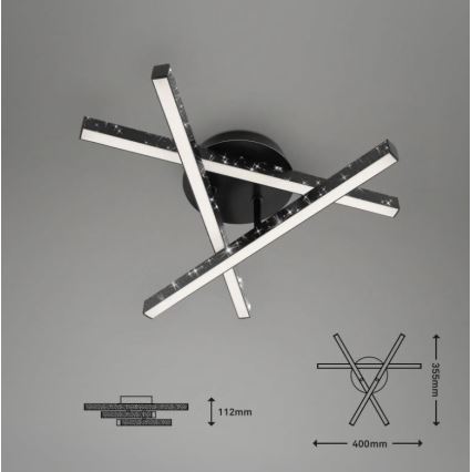 Briloner 3518-035 - Lámpara de techo LED REY 3xLED/5W/230V