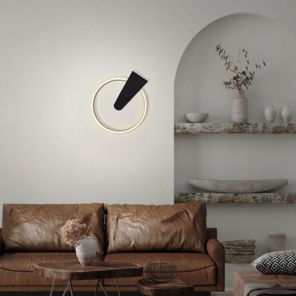 Briloner 3542-015 - Plafón LED regulable NICO LED/12W/230V negro