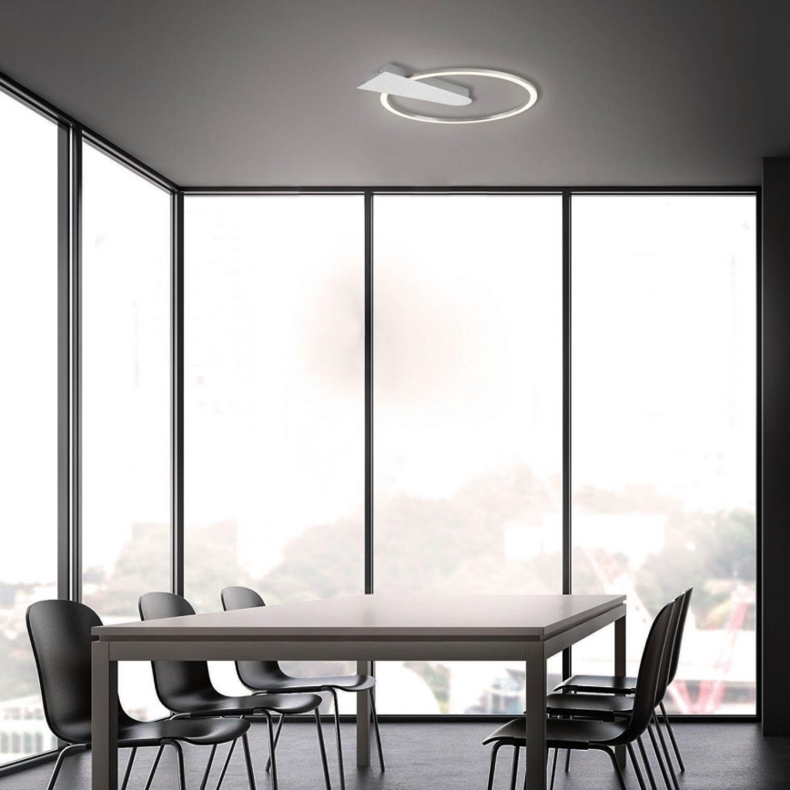 Briloner 3542-018 - Plafón LED regulable NICO LED/12W/230V cromo mate