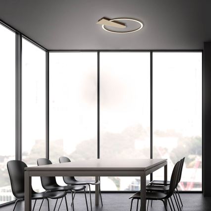 Briloner 3542017 - Plafón LED regulable NICO LED/12W/230V dorado