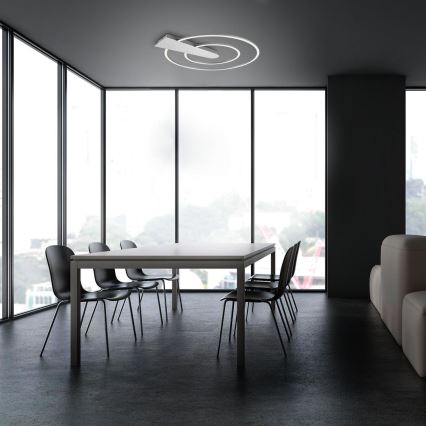 Briloner 3543-018 - Plafón LED regulable NICO LED/25W/230V cromo mate