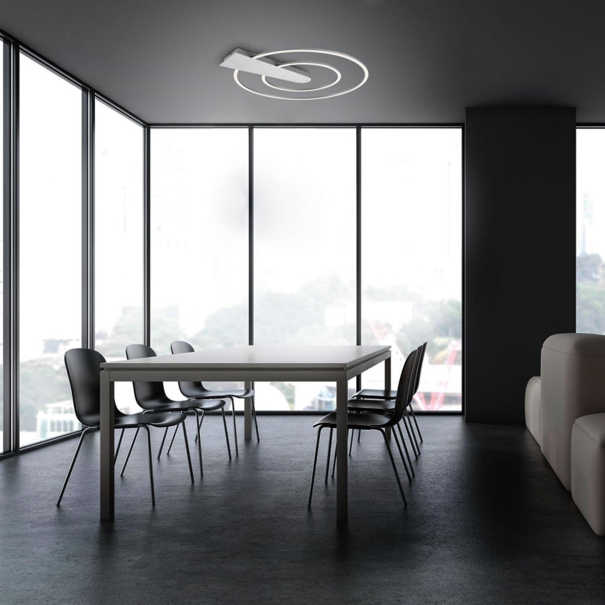 Briloner 3543-018 - Plafón LED regulable NICO LED/25W/230V cromo mate