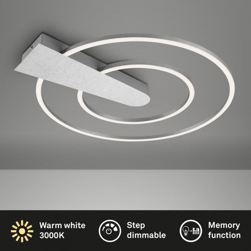 Briloner 3543-018 - Plafón LED regulable NICO LED/25W/230V cromo mate