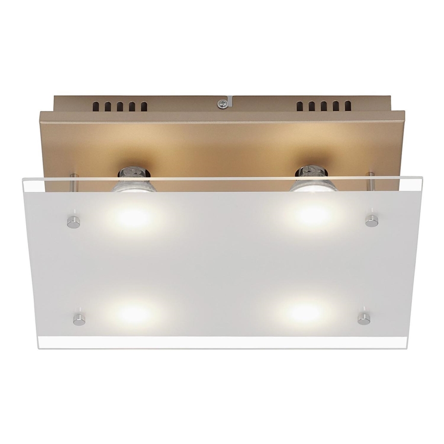 Briloner 3586-047 - Plafón LED SMART GOLD 4xGU10/4W/230V