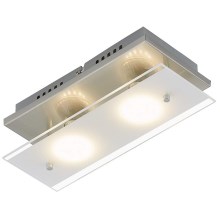 Briloner 3596-022 - Plafón LED TELL 2xGU10/3W/230V