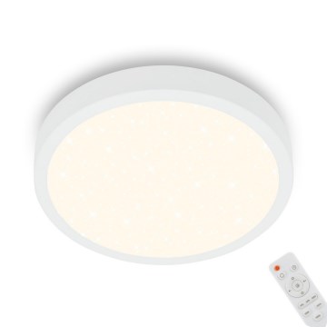 Briloner 3701-016 - Plafón LED regulable RUNA LED/18W/230V 2700-6500K blanco + control remoto