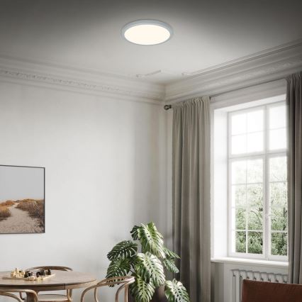 Briloner 3703-014 - Plafón LED RUNA LED/24W/230V 3000K diá. 38 cm plata