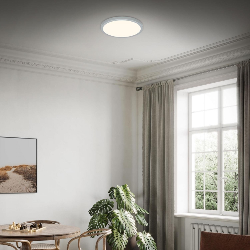 Briloner 3703-014 - Plafón LED RUNA LED/24W/230V 3000K diá. 38 cm plata