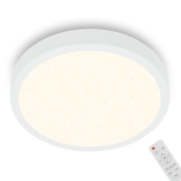 Briloner 3704-016 - Plafón LED regulable RUNA LED/22W/230V 2700-6500K blanco + control remoto