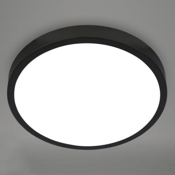 Briloner 3709-015 - Plafón LED RGBW regulable LED/22W/230V 4000K diá. 38 cm negro + control remoto