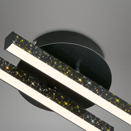 Briloner 3717-025 - Lámpara de techo LED REY 2xLED/12W/230V negro
