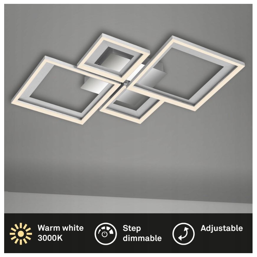 Briloner 3727-019 - Plafón LED regulable FRAME LED/38W/230V