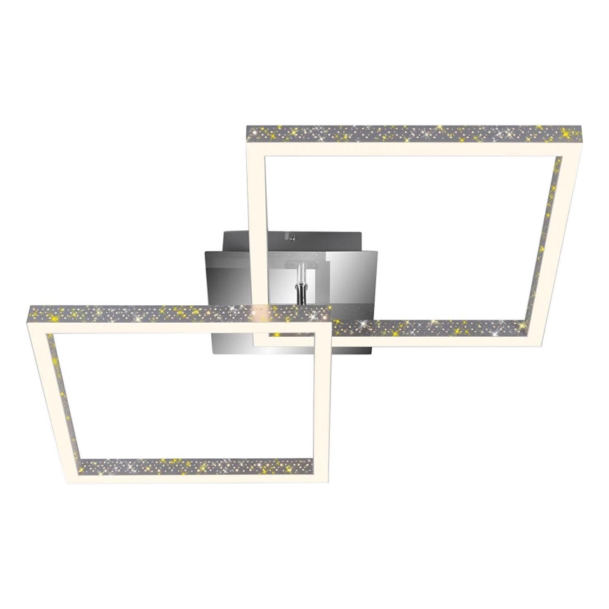 Briloner 3751-019 - Plafón LED regulable FRAME LED/20W/230V cromo brillante