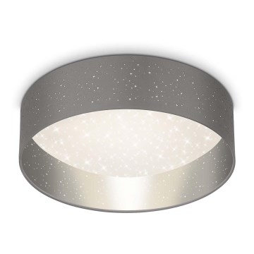 Briloner 3882-014 - Plafón LED MAILA STARRY LED/18W/230V gris/plata