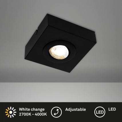 Briloner 3996015 - Foco LED CTS LED/4W/230V 2700/4000K negro
