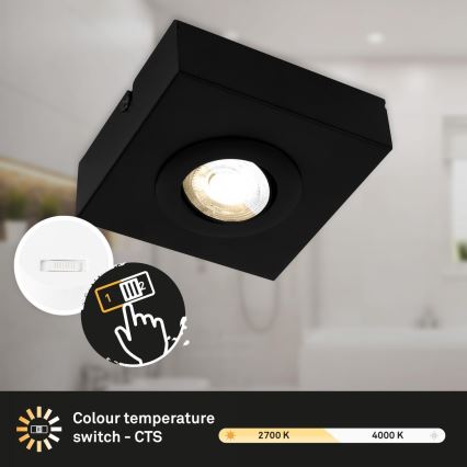 Briloner 3996015 - Foco LED CTS LED/4W/230V 2700/4000K negro
