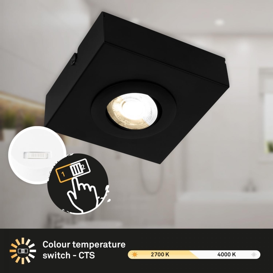 Briloner 3996015 - Foco LED CTS LED/4W/230V 2700/4000K negro