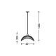 Briloner 4007-015 - Lámpara colgante RETRO 1xE27/60W/230V
