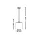 Briloner 4011-017 - Lámpara colgante 1xE27/40W/230V