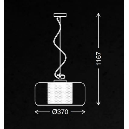 Briloner 4018-014 - Lámpara colgante SEVENTIES 1xE27/40W/230V transparente