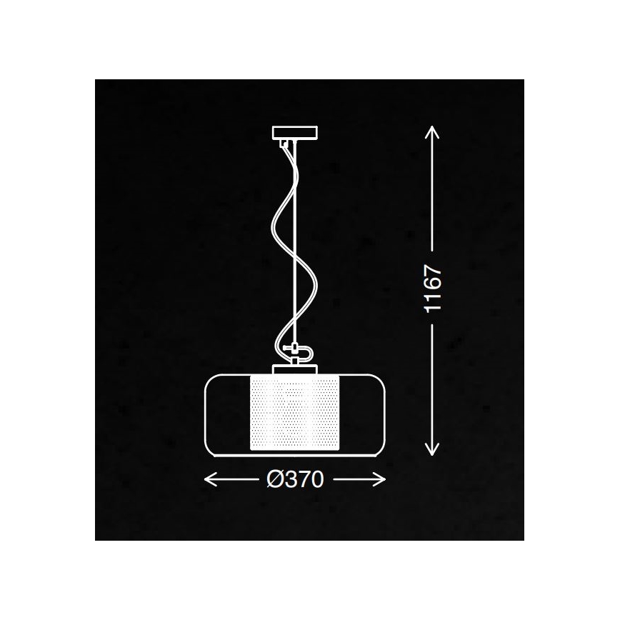 Briloner 4018-014 - Lámpara colgante SEVENTIES 1xE27/40W/230V transparente