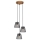 Briloner 4074-035 - Lámpara colgante TAUNUS 3xE14/40W/230V árbol de caucho