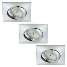 Briloner 6997-039 - JUEGO 3x LED Lámpara de techo para baño LED/5W/230V IP23