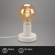 Briloner 7023-016 - Lámpara de mesa TEEPU 1xE27/10W/230V blanco