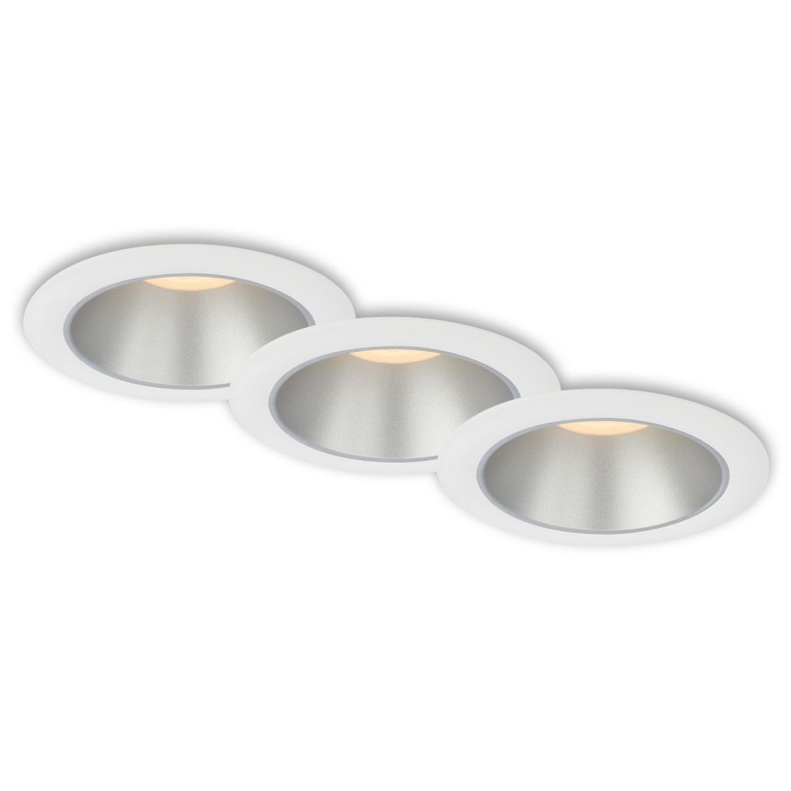 Briloner 7041-036 - SET 3x Lámpara empotrable de baño LED LED/4,9W/230V IP44 blanco