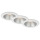 Briloner 7041-036 - SET 3x Lámpara empotrable de baño LED LED/4,9W/230V IP44 blanco