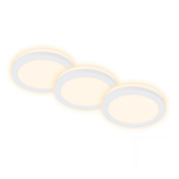 Briloner 7055-036 - SET 3x Lámpara empotrable de baño LED LED/3W/230V IP44
