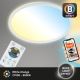 Briloner 7058-016 - Lámpara LED regulable SLIM LED/18W/230V 2700-6500K Wi-Fi Tuya + control remoto
