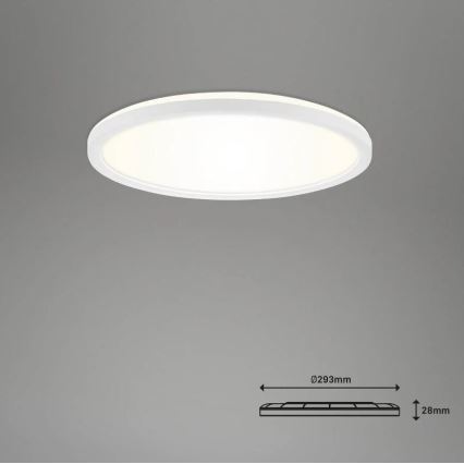 Briloner 7058-016 - Lámpara LED regulable SLIM LED/18W/230V 2700-6500K Wi-Fi Tuya + control remoto