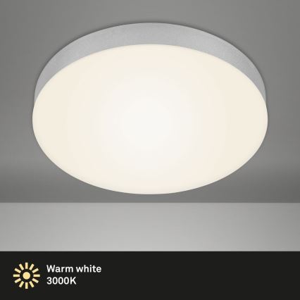 Briloner 7066-014 - Plafón LED FLAME LED/21W/230V 3000K plata diá. 28,7 cm