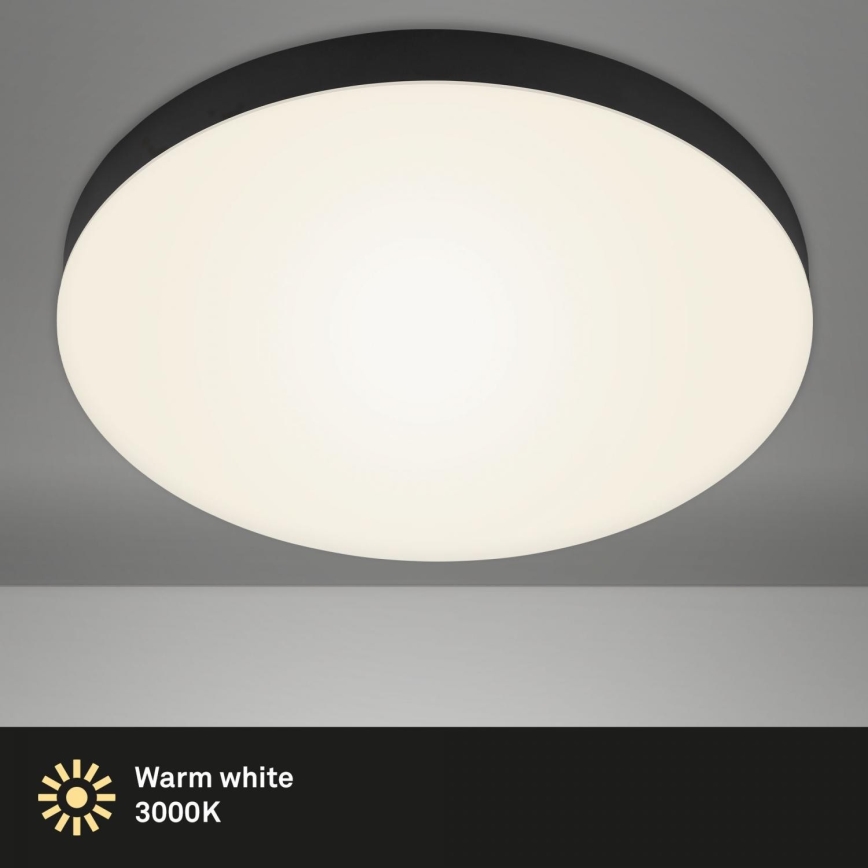 Briloner 7068-015 - Plafón LED FLAME LED/24,5W/230V 3000K negro