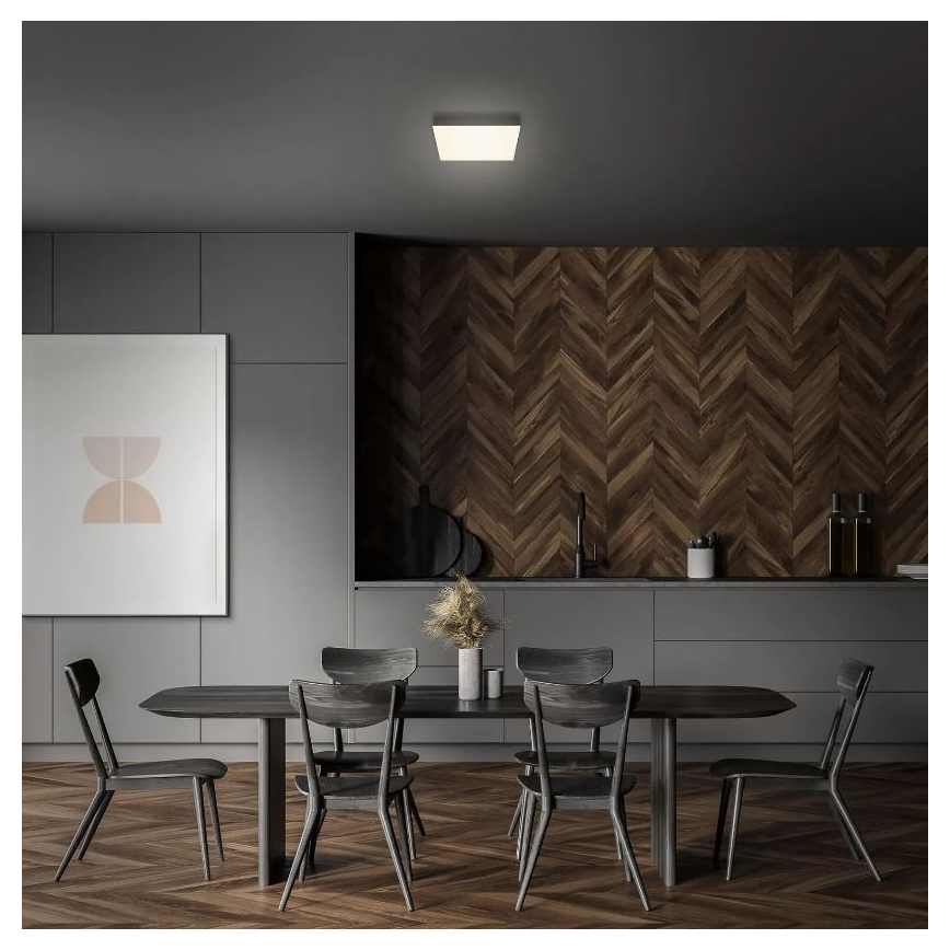 Briloner 7070-015 - Plafón LED FLAME LED/16W/230V negro