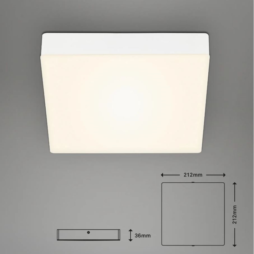 Briloner 7070-016 - Plafón LED FLAME LED/16W/230V blanco