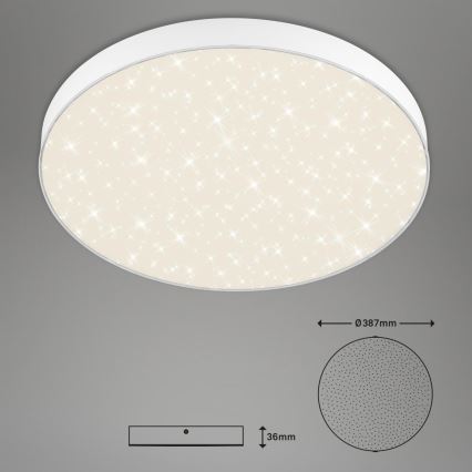 Briloner 7075-416 - Plafón LED STAR SKY LED/24,5W/230V 4000K diá. 38 cm blanco