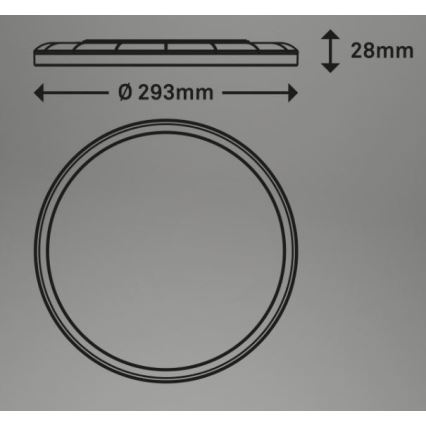 Briloner 7079-015 - Plafón LED regulable SLIM LED/18W/230V 2700-6500K + control remoto