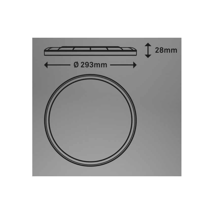 Briloner 7079-015 - Plafón LED regulable SLIM LED/18W/230V 2700-6500K + control remoto
