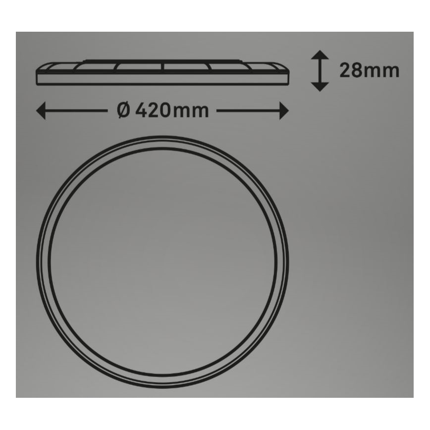 Briloner 7080-015 - Plafón LED regulable SLIM LED/22W/230V 2700-6500K + control remoto
