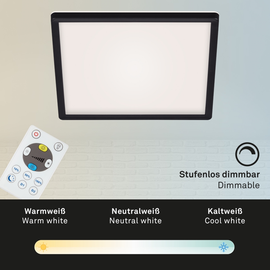 Briloner 7082-015 - Plafón LED regulable SLIM LED/22W/230V 2700-6500K + mando a distancia