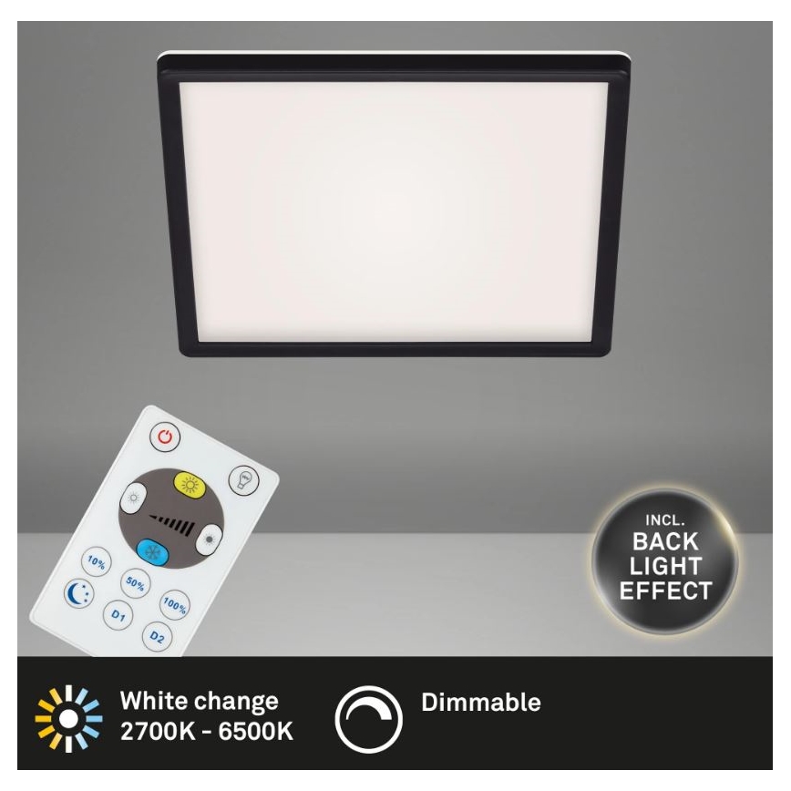 Briloner 7082-015 - Plafón LED regulable SLIM LED/22W/230V 2700-6500K + mando a distancia