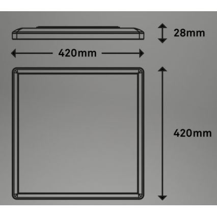 Briloner 7091-416 - Plafón LED RGBW regulable SLIM LED/22W/230V + control remoto